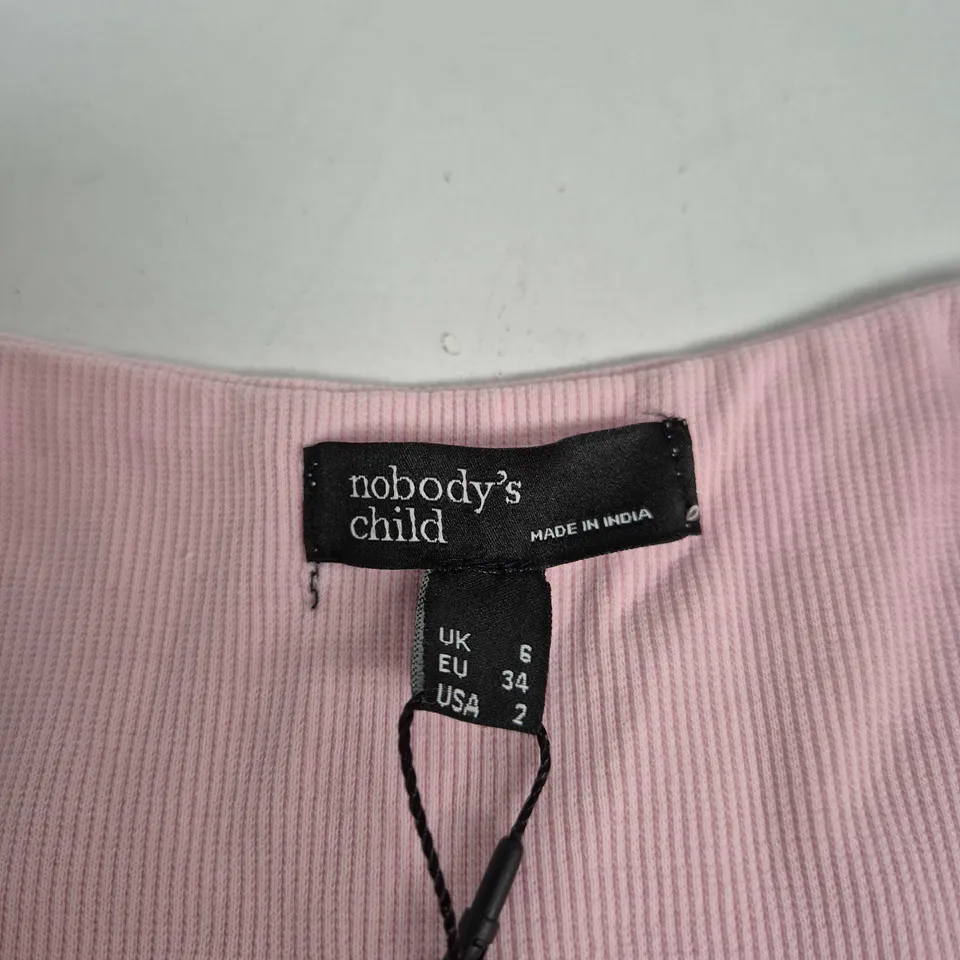 NOBODY'S CHILD EVERLEIGH MIDI DRESS – PINK, UK 6 (EU 34, USA 2)