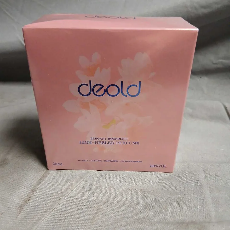 BOXED AND SEALED DEOLD ELEGANT BOUNDLESS HIGH HEELED PERFUME 30ML