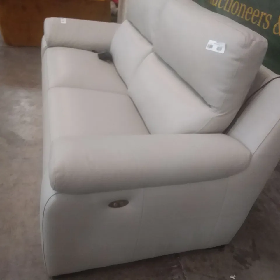 QUALITY DESIGNER MORENO 3 SEATER SOFA - GREY LEATHER 