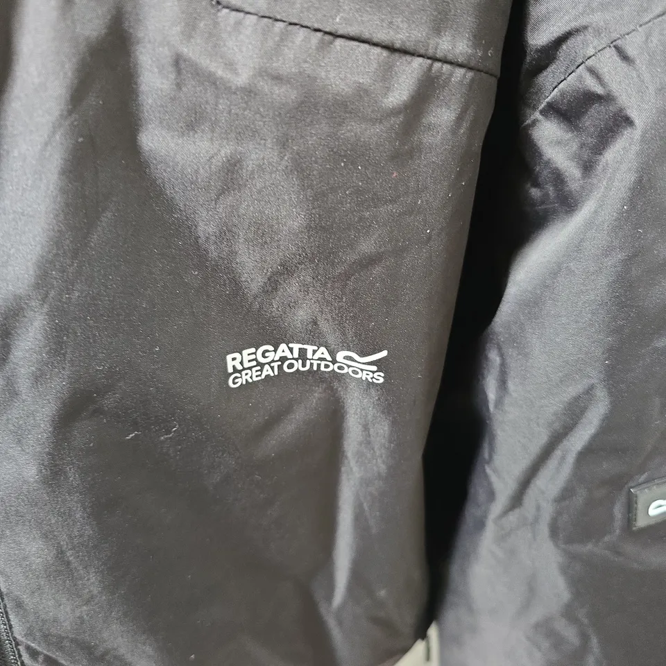 REGATTA GREAT OUTDOORS MEN'S HOODED JACKET – BLACK, UK L (EU 52-54)