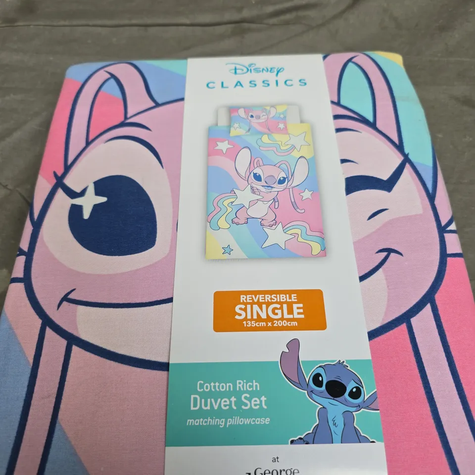 DISNEY CLASSICS STITCH SINGLE DUVET SET
