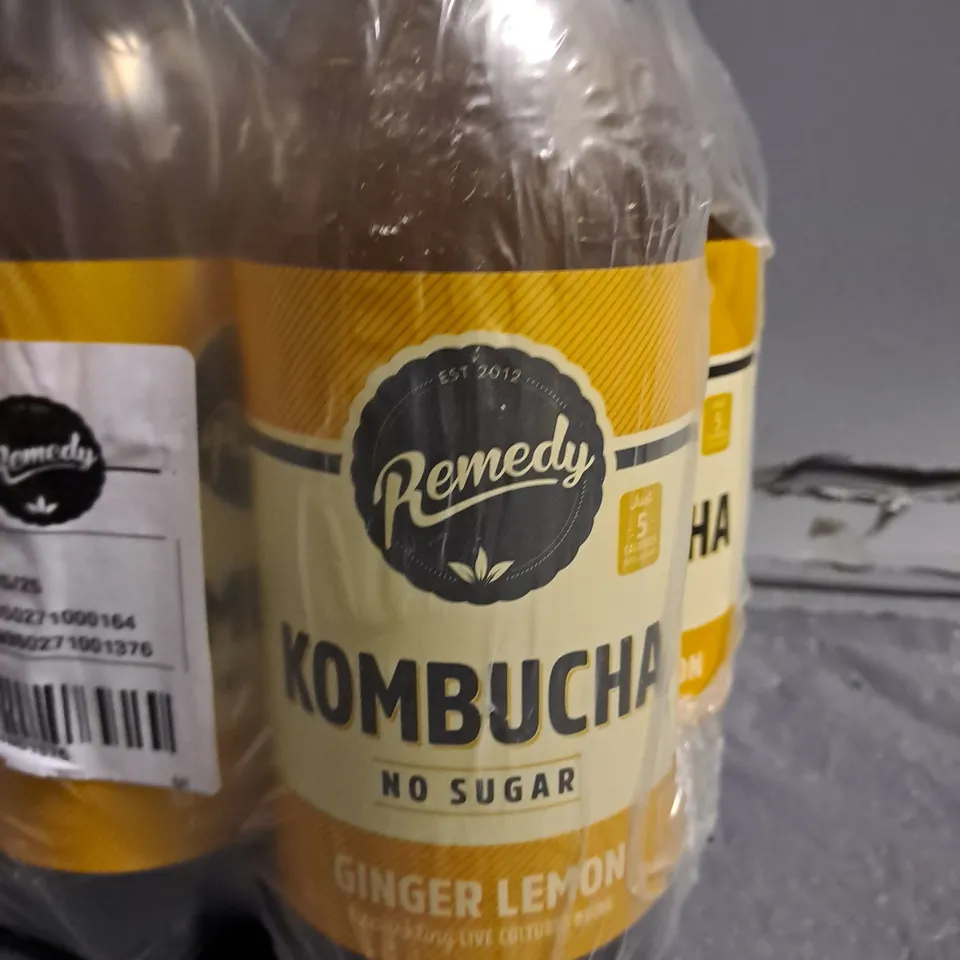 6X700ML PACK OF REMEDY KOMBUCHA GINGER LEMON