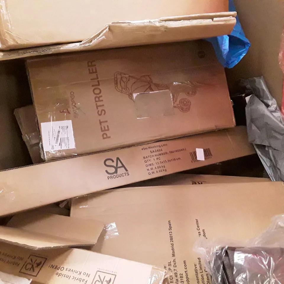 PALLET OF ASSORTED HOUSEHOLD ITEMS TO INCLUDE HEAVY DUTY BLENDER, AIR FRYER AND KIDS BICYCLE