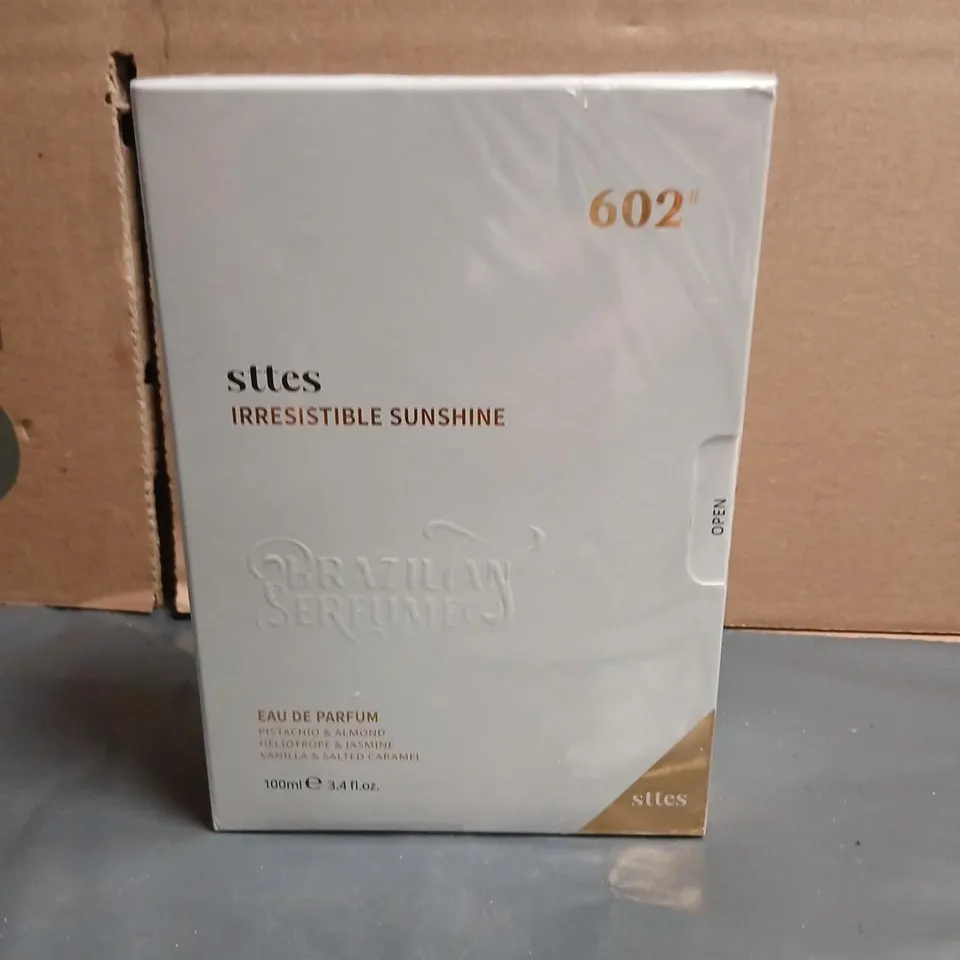 BOXED AND SEALED STTES 602 IRRESTIBLE SUNSHINE EAU DE PARFUM 100ML