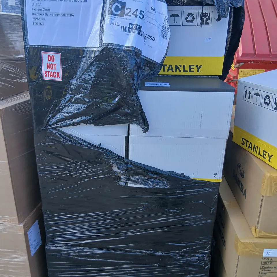 LARGE PALLET OF ASSORTED STANLEY MPP ORGANIZER SORT MASTER STORAGE COMPARTMENTS