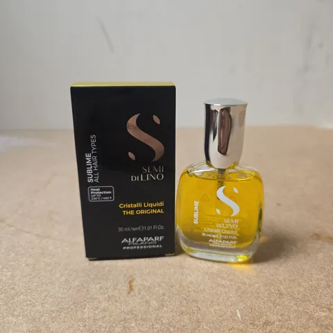BOXED ALFAPARF - SEMI DI LINO SUBLIME CRISTALLI LIQUIDI ILLUMINATING SERUM (30ML)