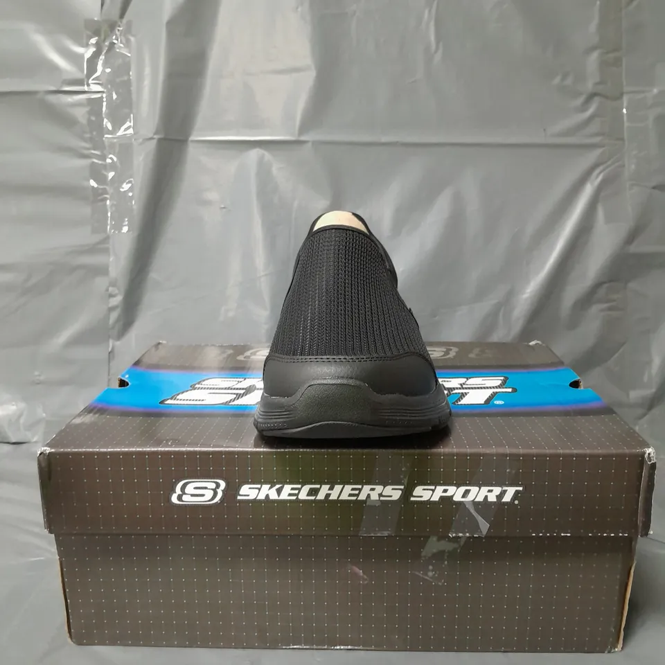 SKECHERS SPORT FLEX MENS TRAINERS BLACK SIZE 9