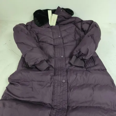 CHARLOTTE WEST PURPLE PADDED COAT β UK 10