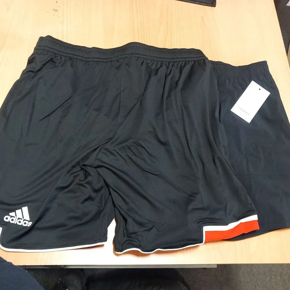 FOUR PAIRS OF ASSORTED SHORTS TO INCLUDE; ADIDAS AND CONVERSE