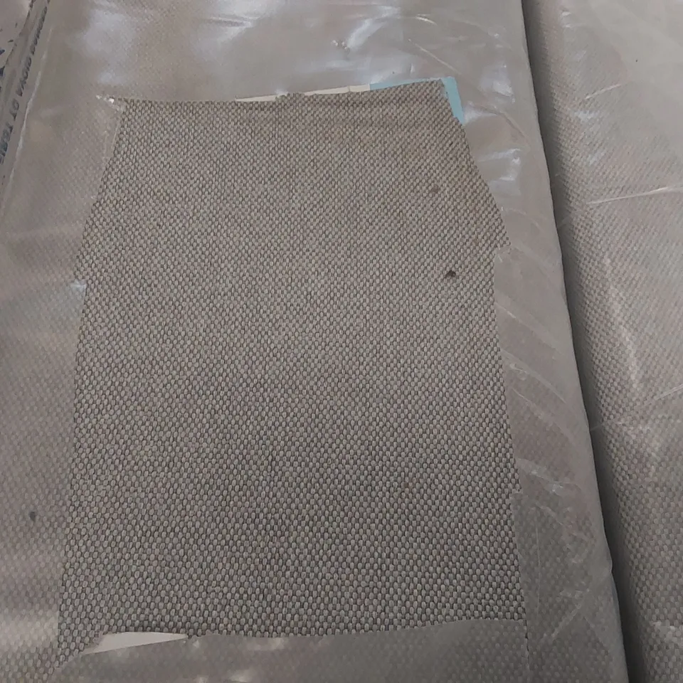 BAGGED 4FT SMALL DOUBLE DIVAN BASE - LIGHT GREY FABRIC (2 ITEMS)