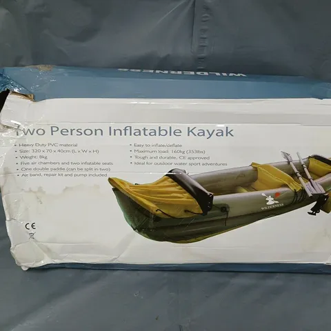 BOXED WILDERNESS TWO PERSON INFLATABLE KAYAK