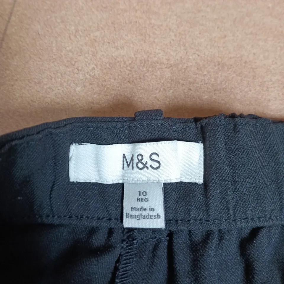M&S TROUSERS – UK 10 REGULAR, DARK NAVY