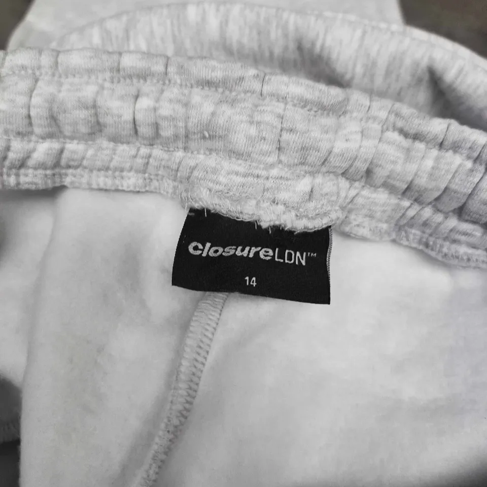 CLOSURE LDN ACTIVE JOGGERS IN GREY - SIZE 14