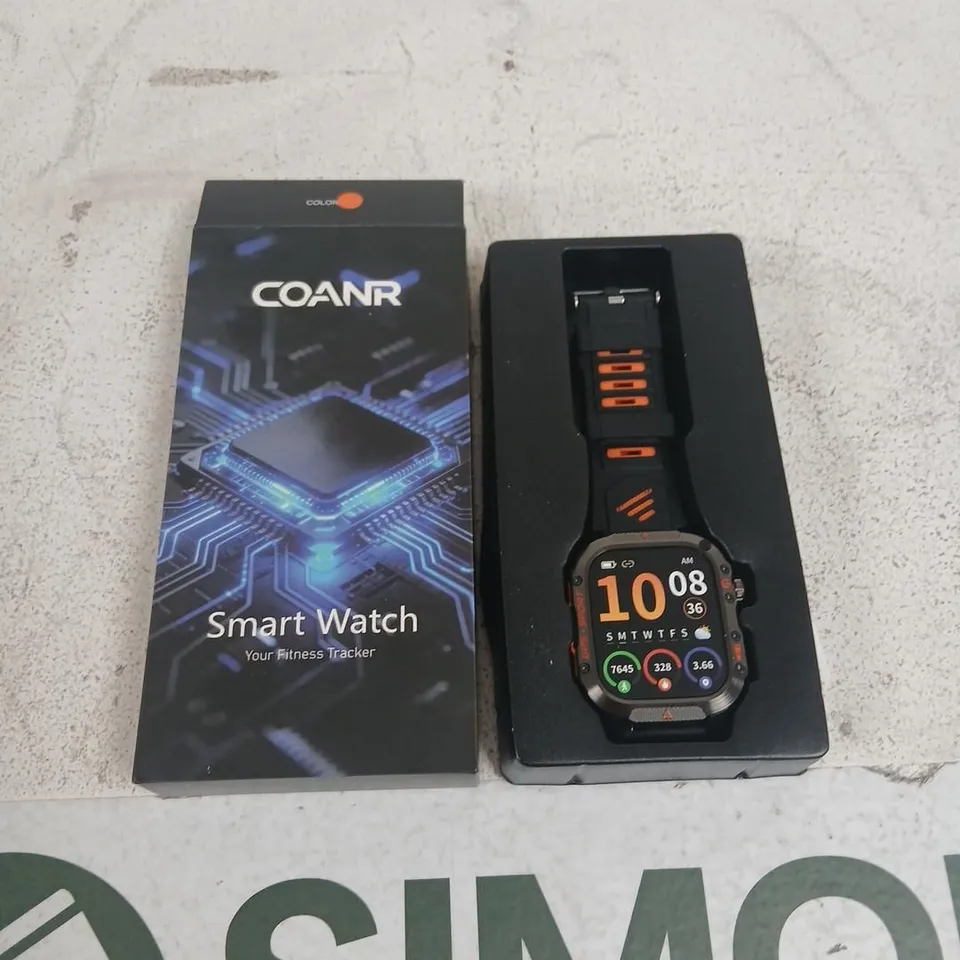 COANR SMART WATCH – FITNESS TRACKER, BOXED
