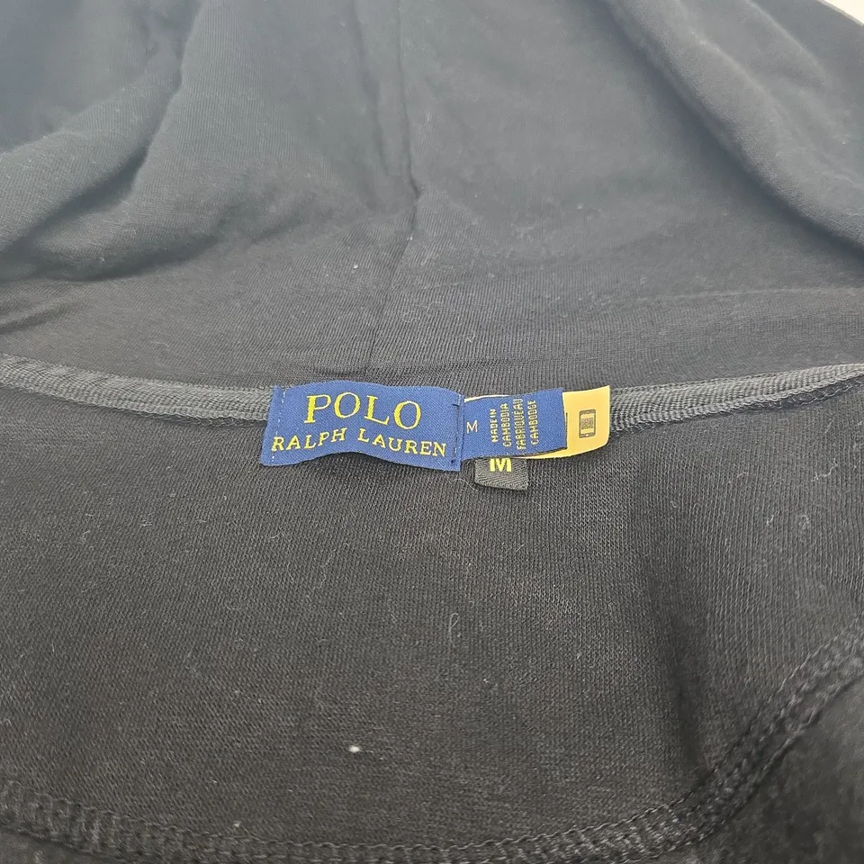 POLO RALPH LAUREN ZIP HOODIE – BLACK – SIZE M