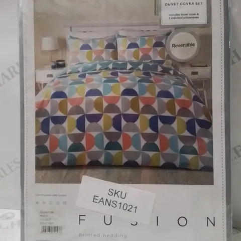 BRAND NEW FUSION REVERSIBLE DOUBLE DUVET COVER SET