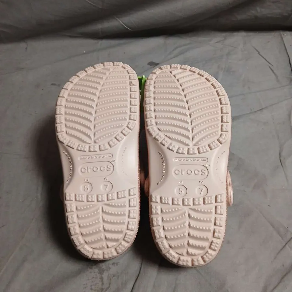 CROCS PINK GLITTER CLOGS – EURO 37-38