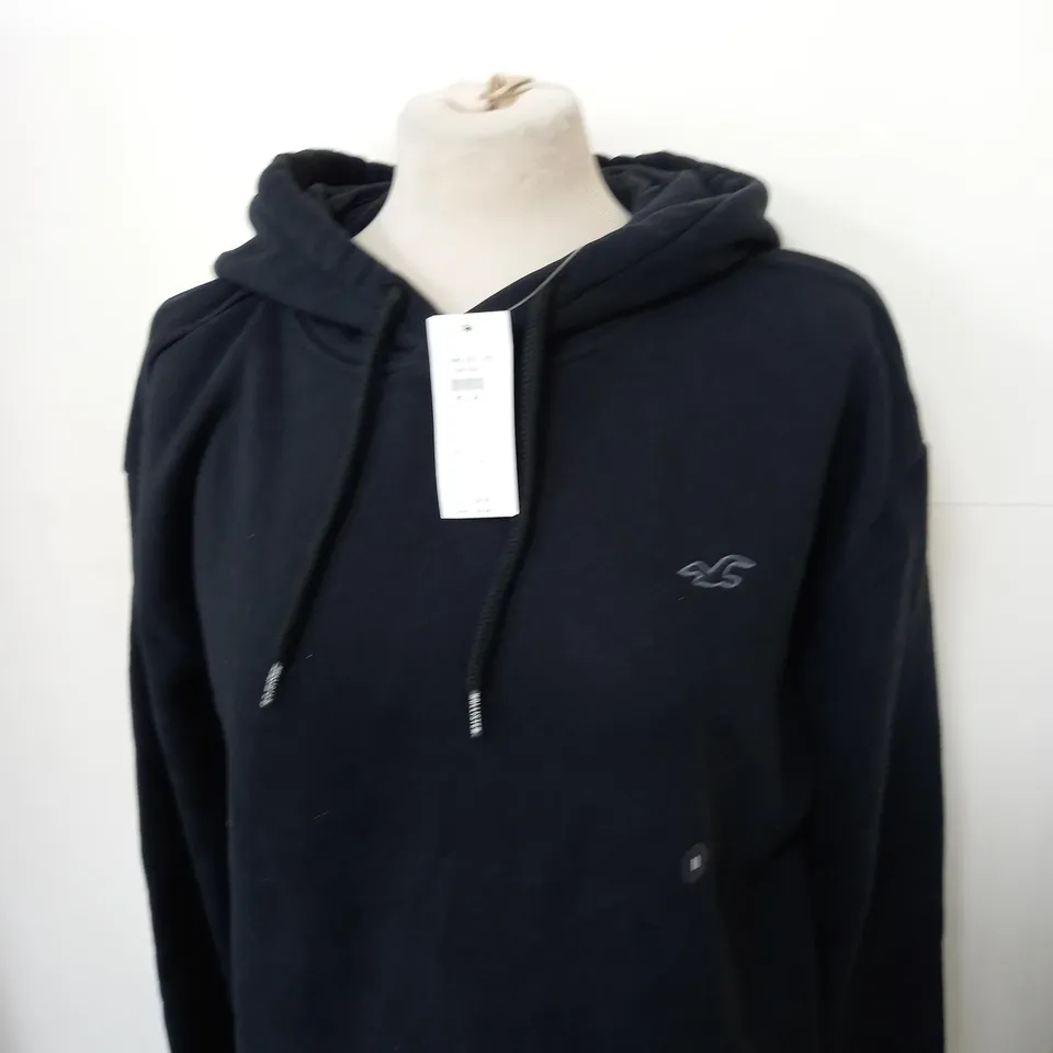 HOLLISTER CASUAL HOODIE IN BLACK SIZE M