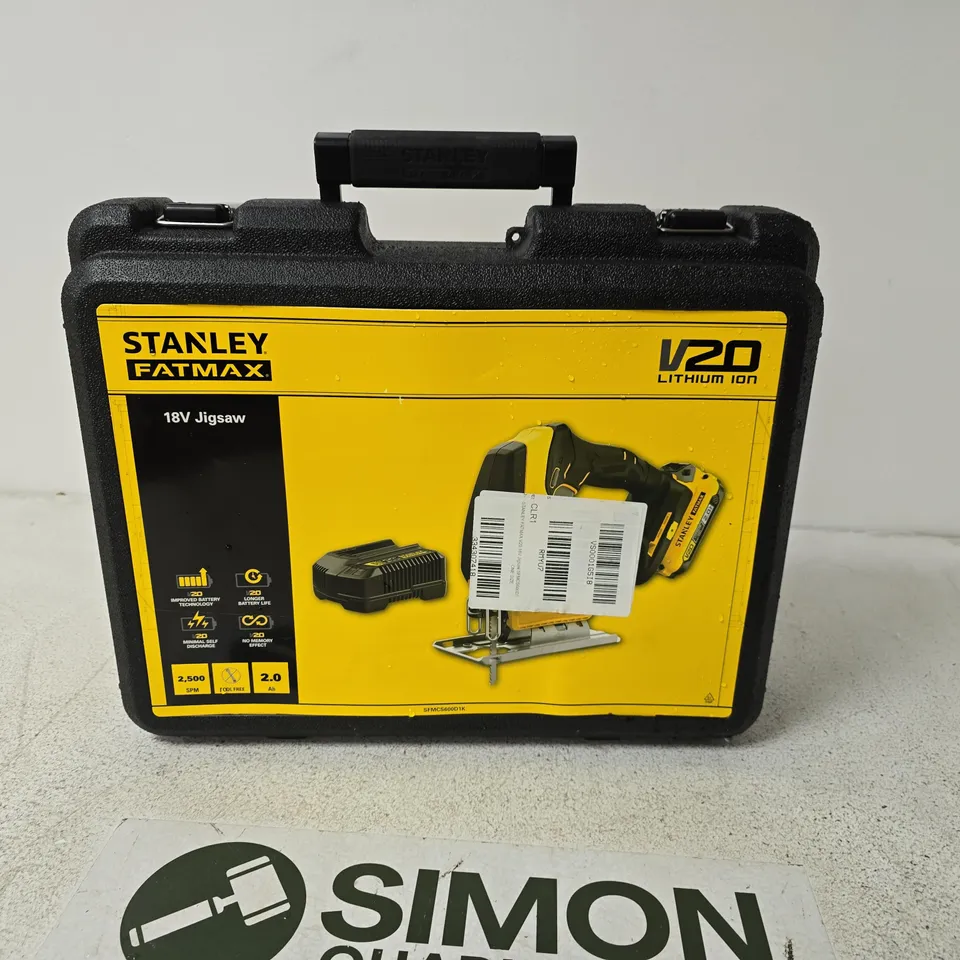 STANLEY FATMAX V20 18V JIGSAW SFMCS600D1K-GB