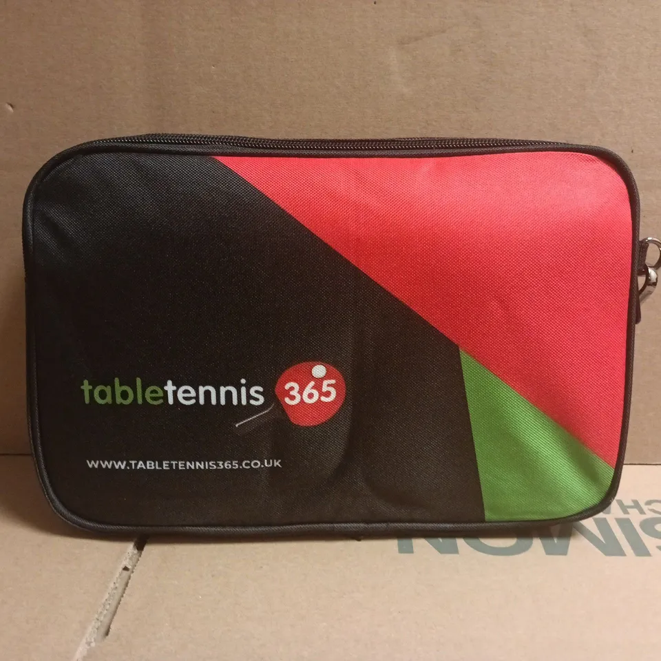TABLE TENNIS 365 CARRY CASE WITH TWO PADDLES AND SIX BALLS