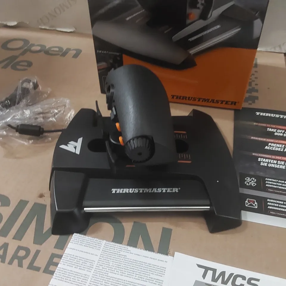BOXED THRUSTMASTER THROTTLE WEAPON CONTROL SYSTEM