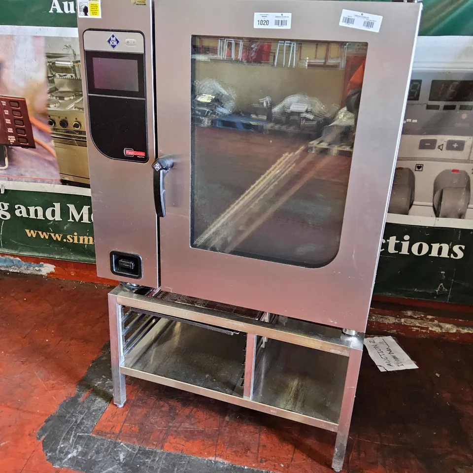 MKN FKGCOD115T0017 GAS 10 GRID COMBI OVEN ON STAND