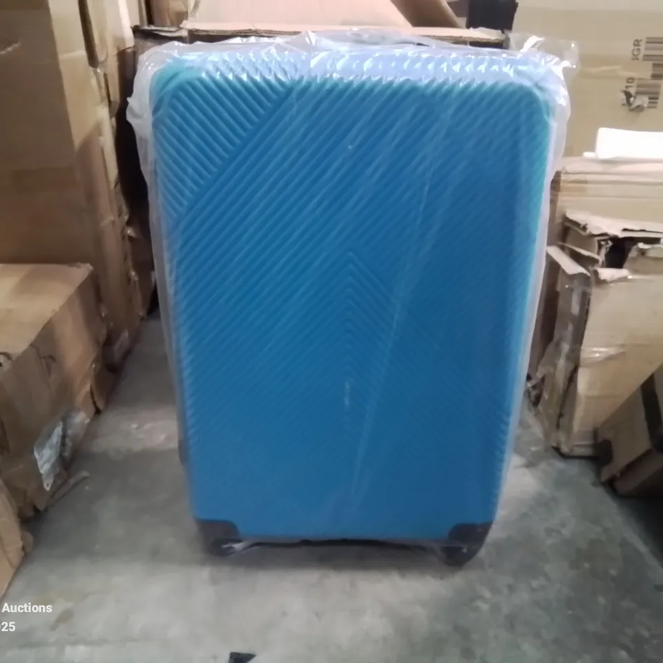 BOXED NEO ELECTRIC BLUE HARD SHELL LUGGAGE SUITCASE