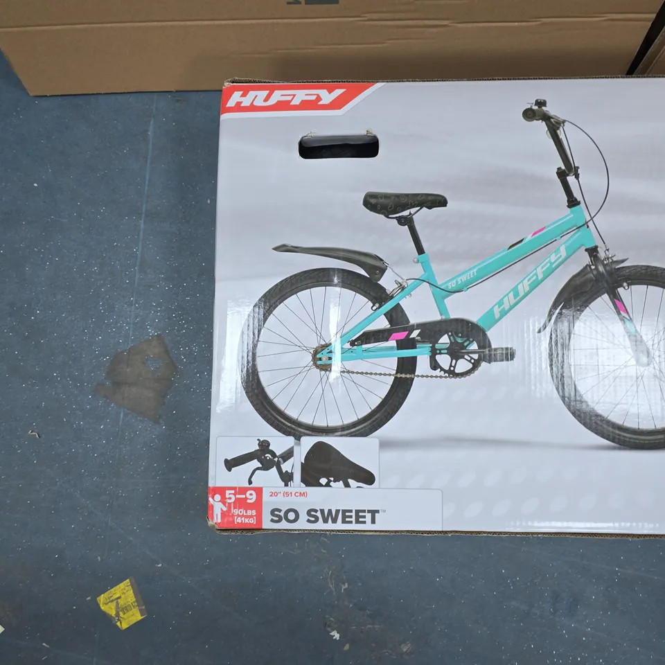 HUFFY SO SWEET 20-INCH KIDS BICYCLE – BOXED, AGES 5-9, TURQUOISE FRAME