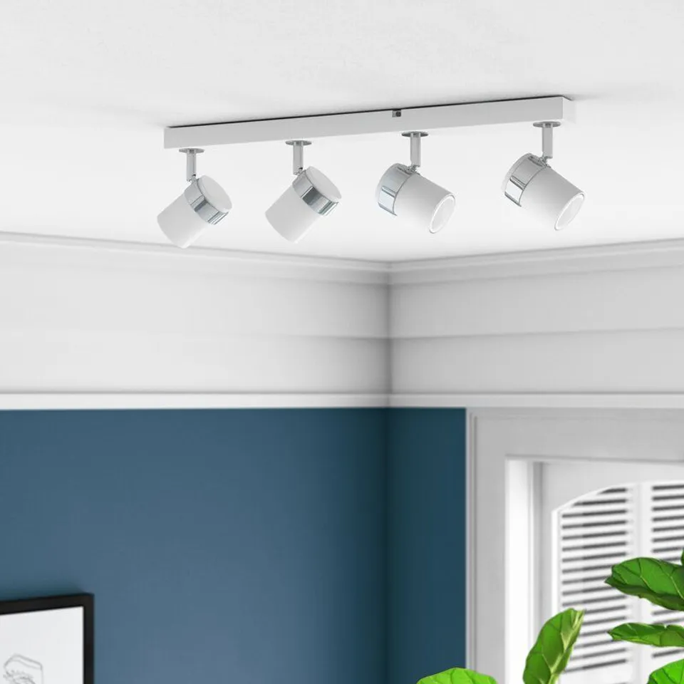 BOXED LACEY 4-LIGHT WHITE CEILING SPOTLIGHT