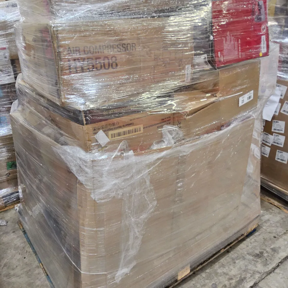 PALLET OF APPROXIMATELY 30 UNPROCESSED RAW RETURN HOUSEHOLD AND ELECTRICAL GOODS TO INCLUDE;