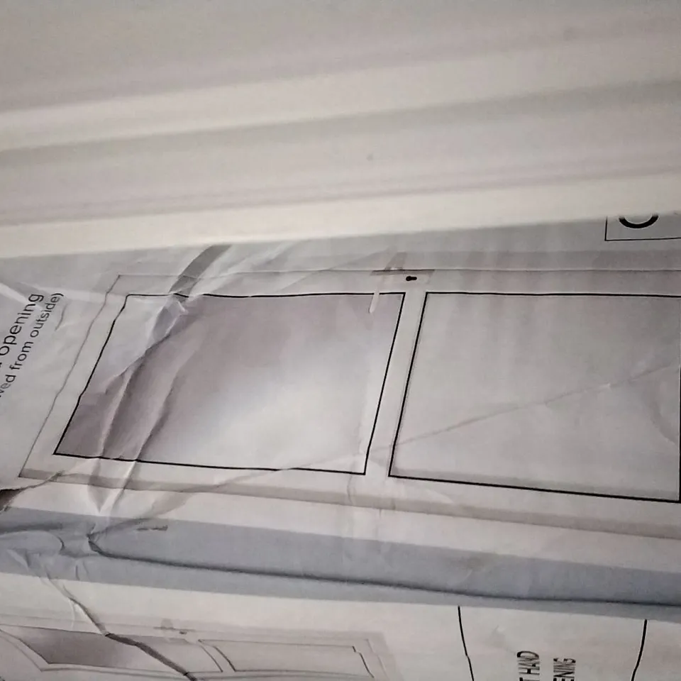PVCU HALF GLAZED OBSCURE BACK DOOR LEFT HAND OPENING 2055 X 920MM
