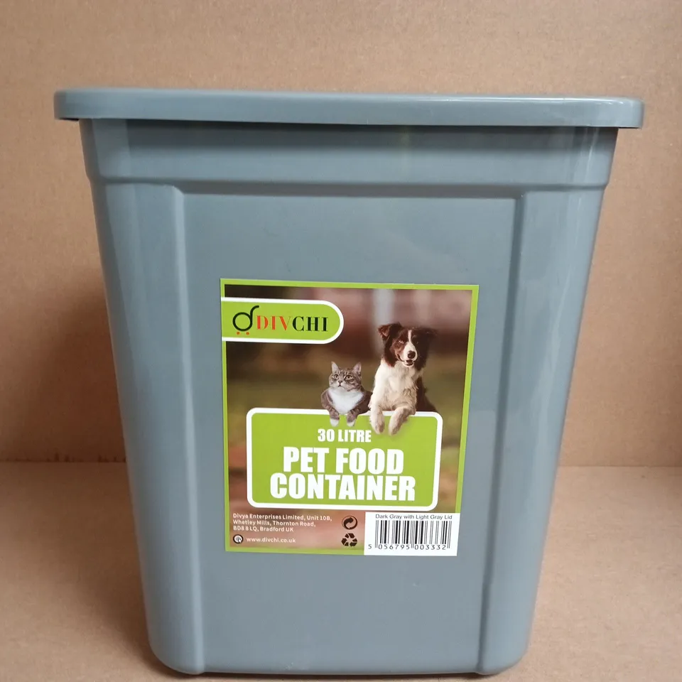 DIVCHI 30 LITRE PET FOOD CONTAINER - NO LID