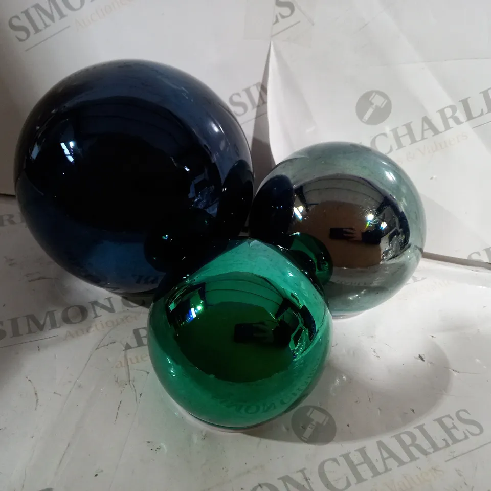 BUNDLEBERRY SET OF 3 INFINITY SPHERES, MULTI