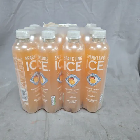12 X 500ML PACK OF SPARKLING ICE ORANGE AND MANGO