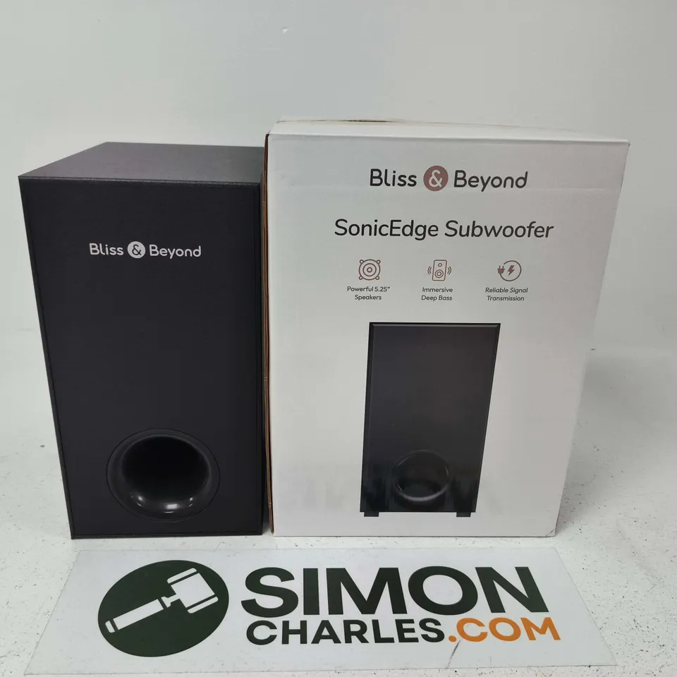 BLISS & BEYOND SONICEDGE SUBWOOFER – BOXED
