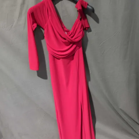 CLUB LONDON PINK DRAPED MAXI DRESS – UK 8 (EU 38, US 6)
