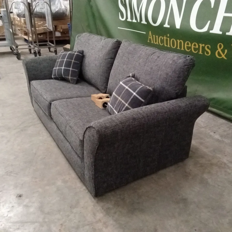 ALSOP 3 SEATER FABRIC SOFA - CHARCOAL RRP £749