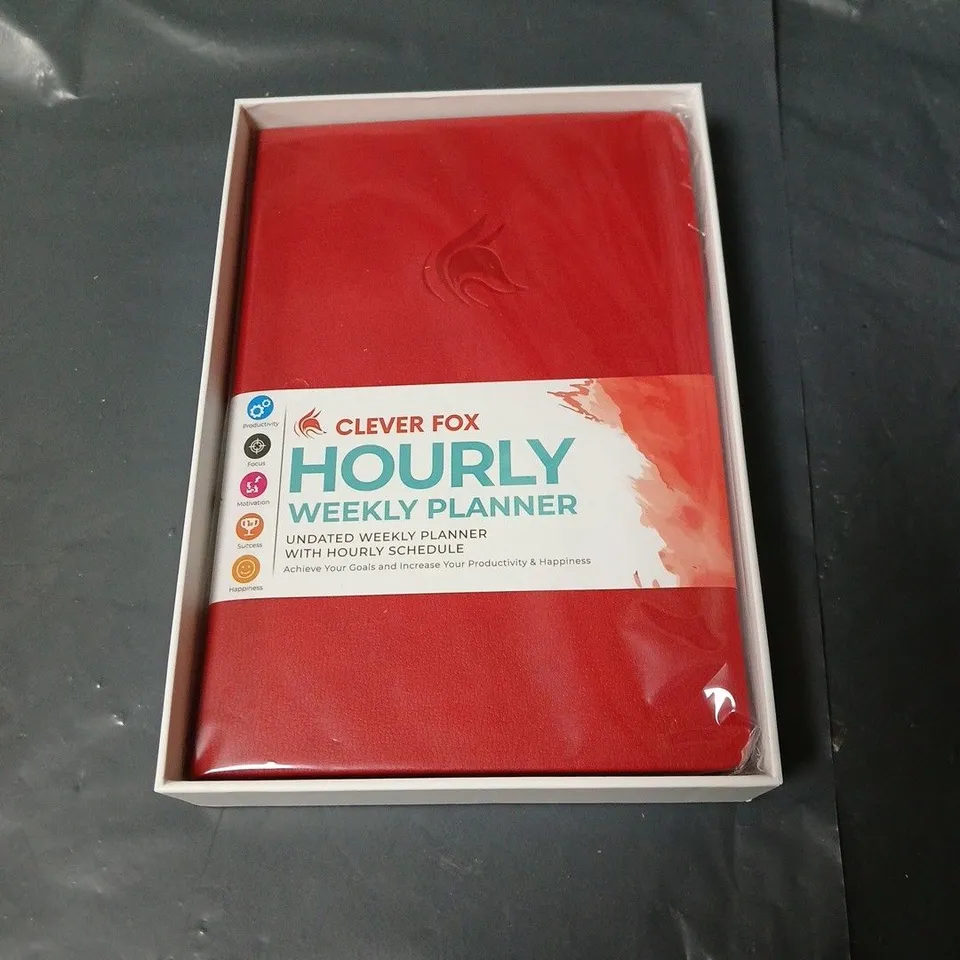 CLEVER FOX HOURLY WEEKLY PLANNER – BOXED