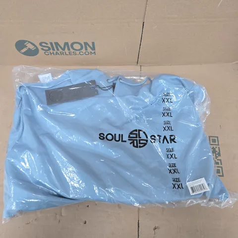 SOUL STAR ROGAN PLAIN HOODIE – PASTEL BLUE, XXL