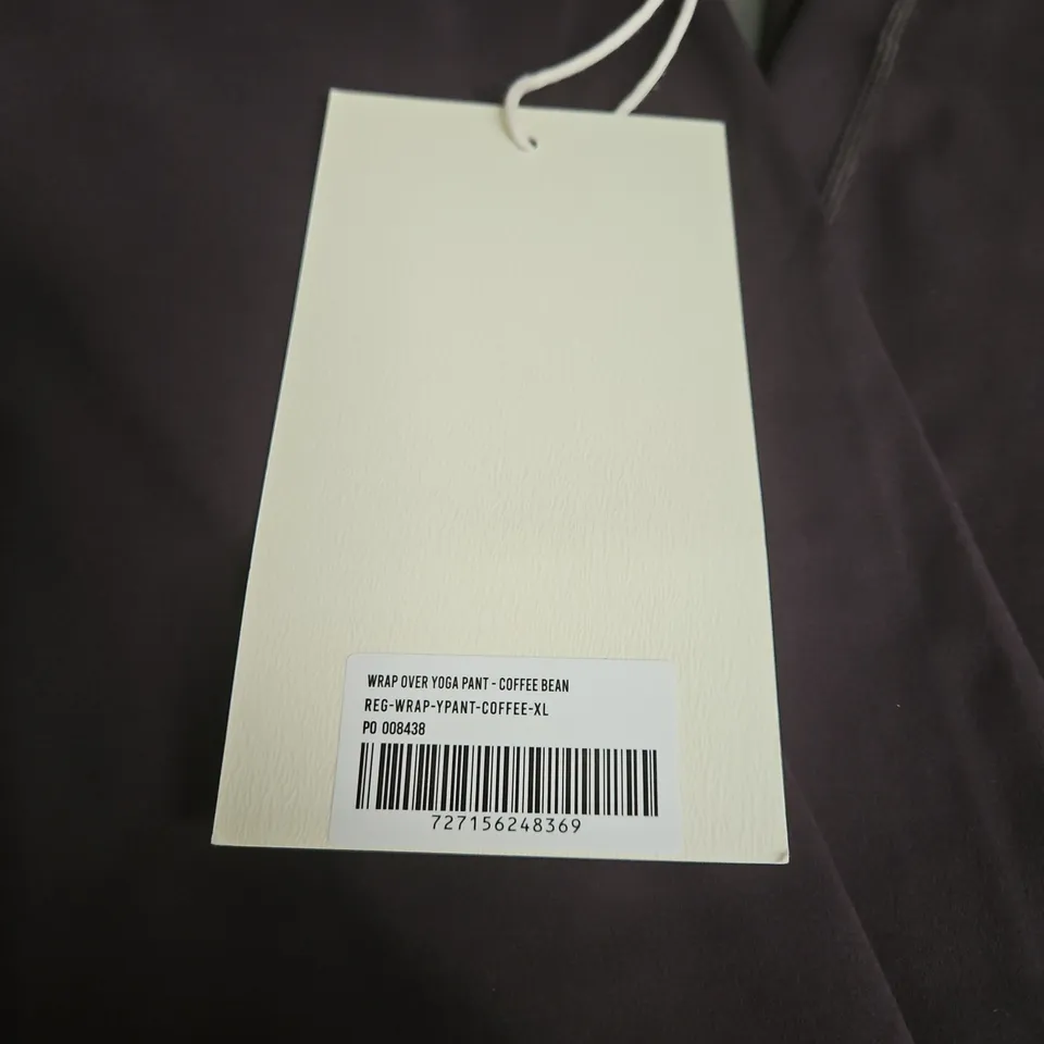 ADANOLA WRAP OVER YOGA PANT – COFFEE BEAN, XL