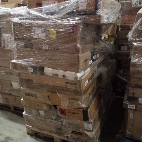 PALLET CONTAINING ASSORTED PRODUCTS INCLUDING STANDING DESK, COFFEE TABLE & BOOKSHELF