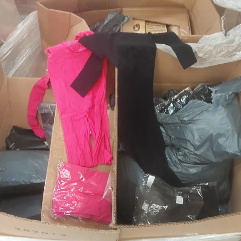 PALLET CONTAINING A LARGE QUANTITY OF ASSORTED ITEMS INCLUDING: CLOTHING, WASH BAGS ECT