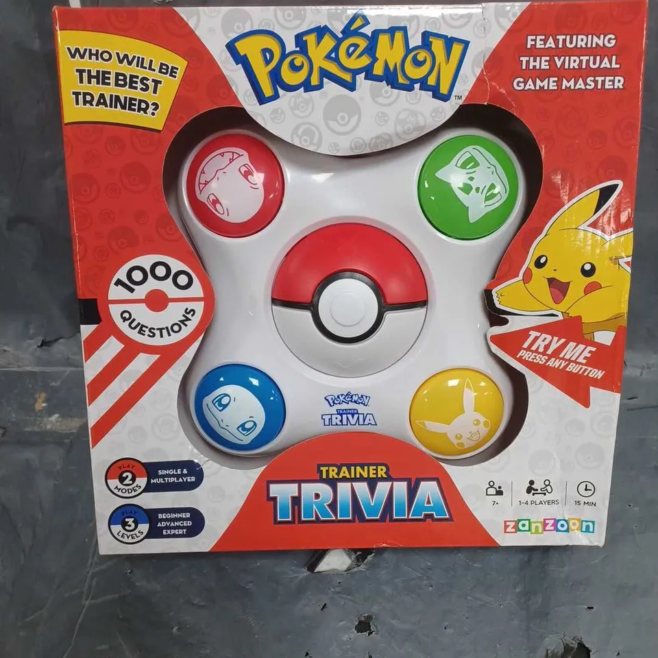 BOXED POKEMON TRAINER TRIVIA