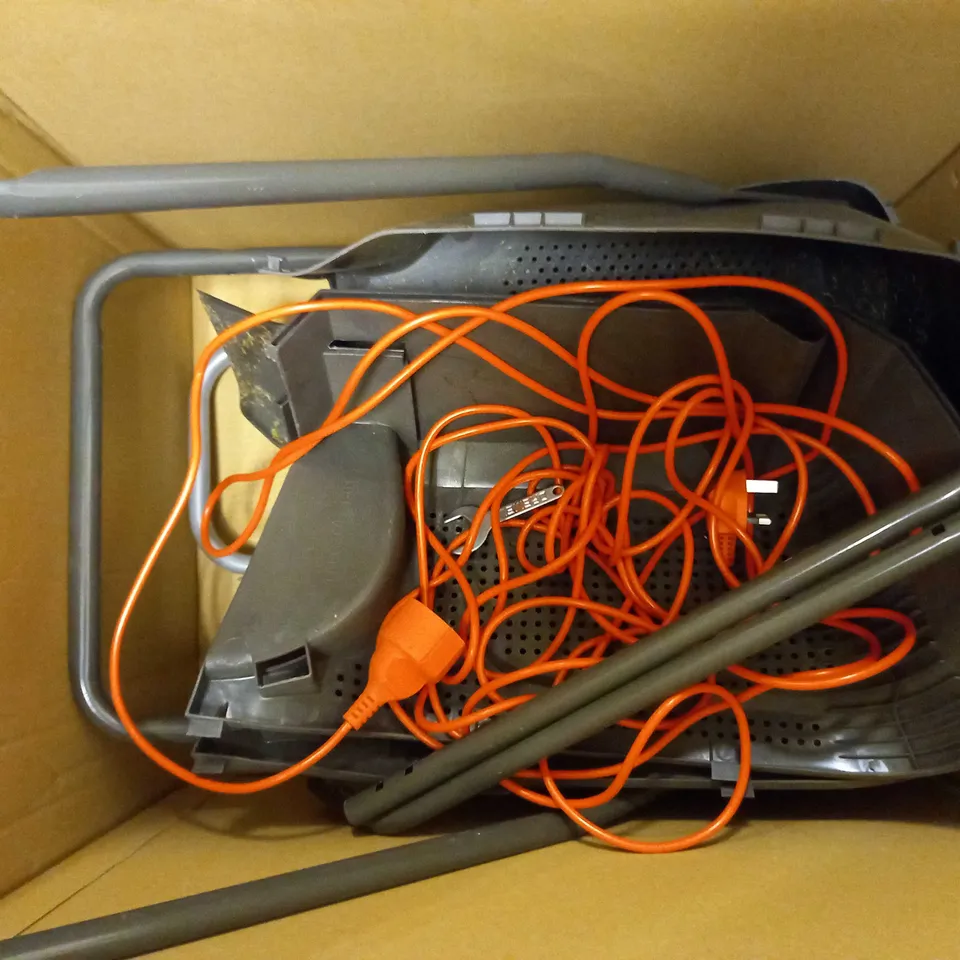 BOX OF APPROX 5 ASSORTED SPARE PARTS FOR ASSORTED LAWNMOWERS, POST CAGE, BOX OF PLANT TRAINING STICKS