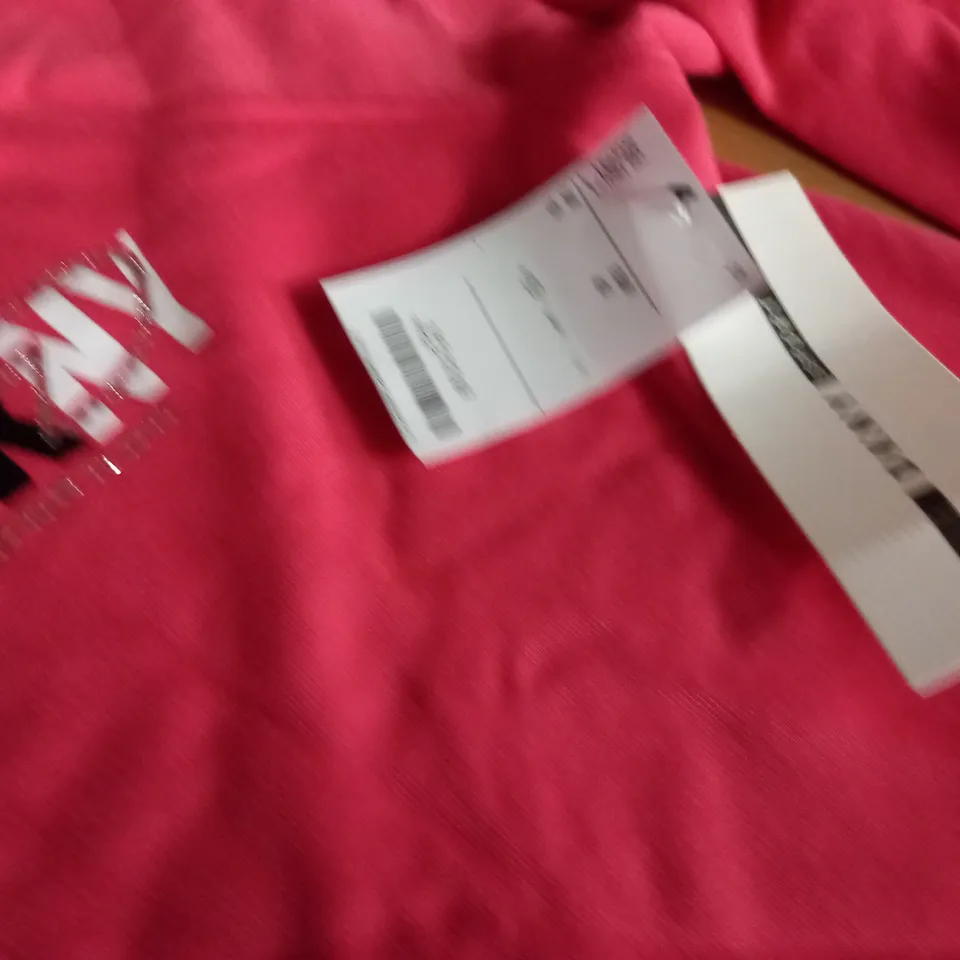 DKNY SPORTS JUMPER IN PEACH - UK 16