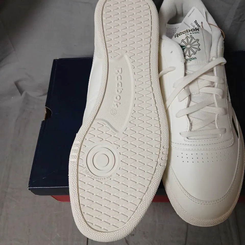 REEBOK CLUB C 85 VEGAN SNEAKERS – WHITE – MEN'S UK 11.5