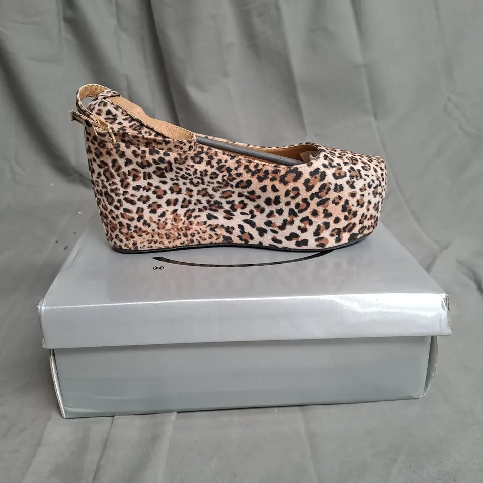 BOXED LOT OF 8 PAIRS OF LADIES CASANDRA PLATFORM SHOES