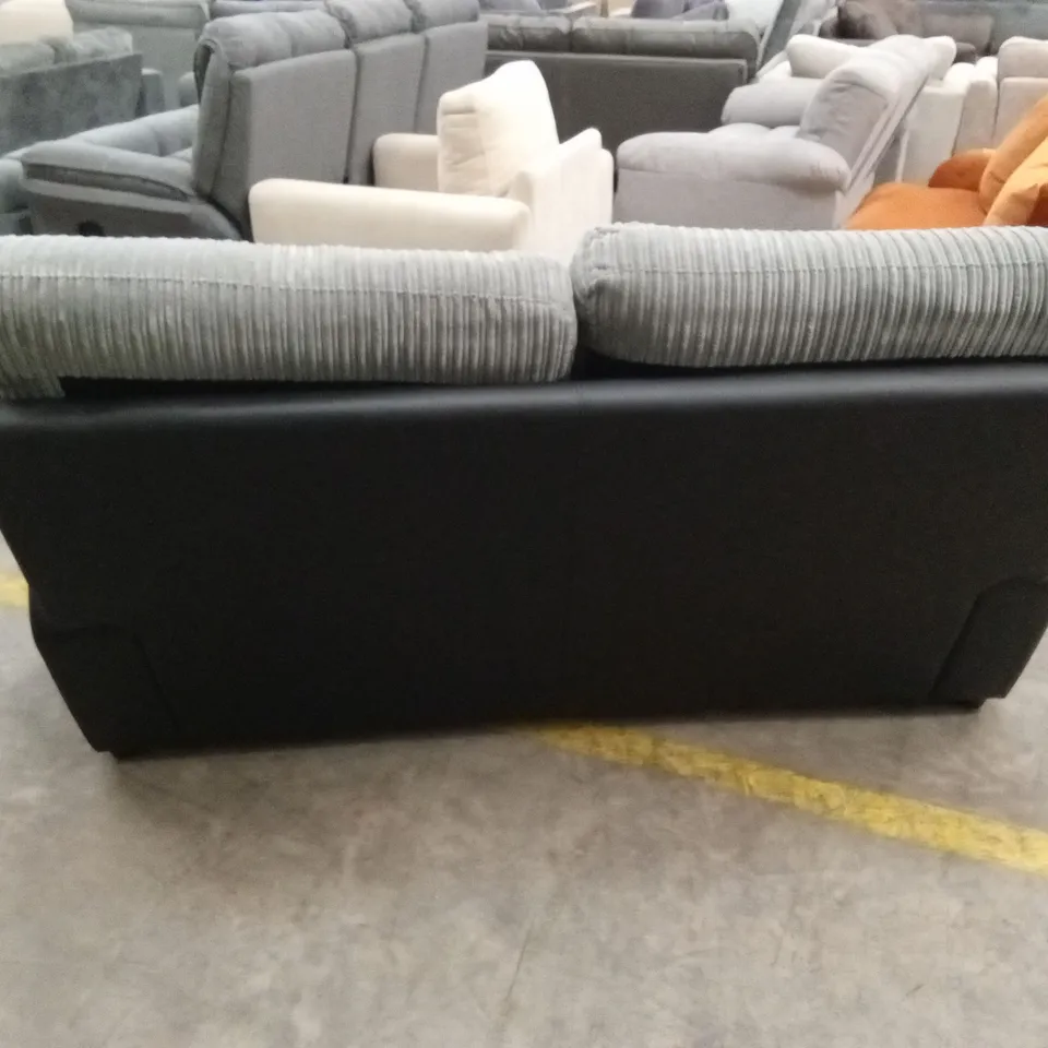 SIENNA FABRIC/FAUX LEATHER HIGH BACK SOFA BED RRP £809