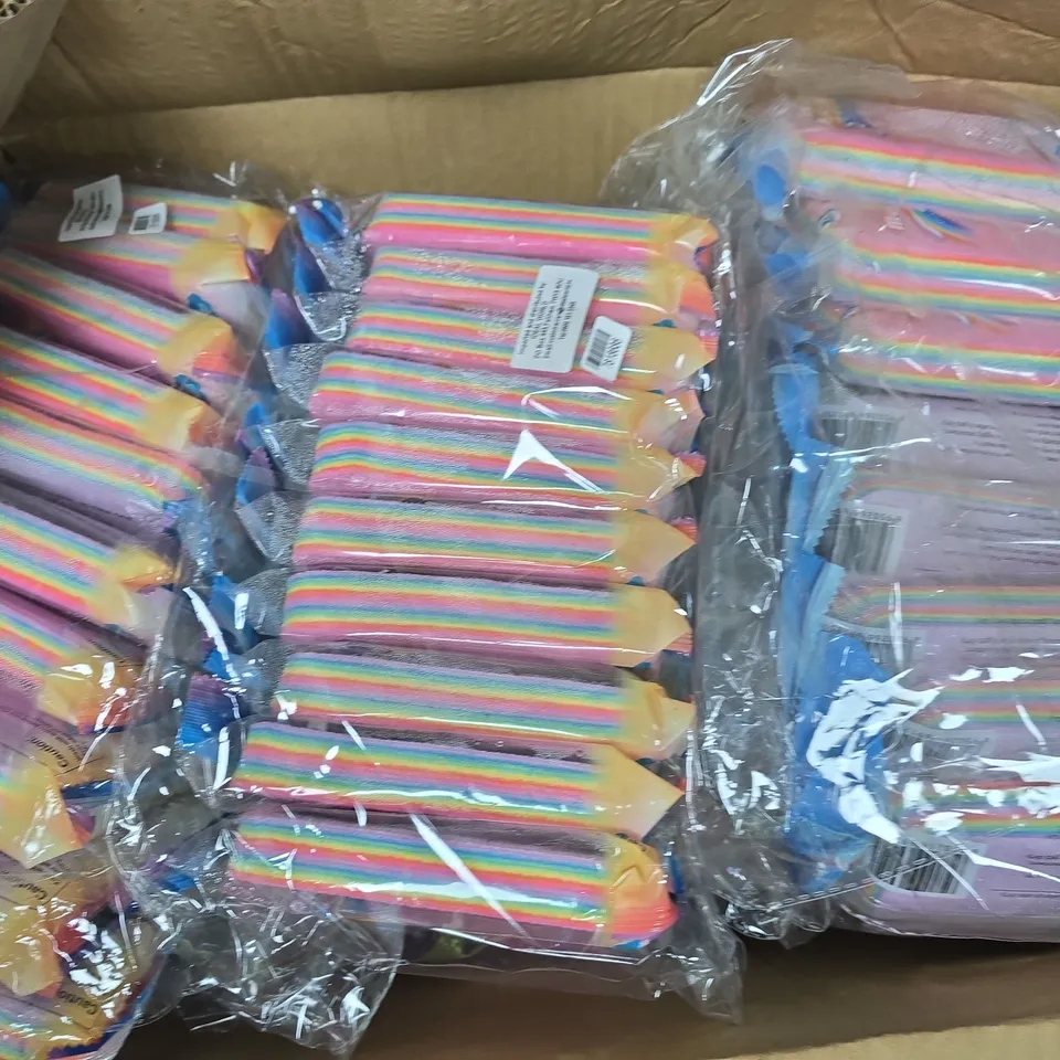 14 PACKS OF RAINBOW MULTILAYER RAGS (10 PER PACK)