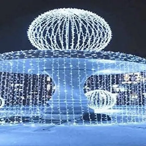 BOXED BRAVICH WATERPROOF FAIRY LIGHTS WITH GREEN CABLE (1000 LIGHTS - 33M CABLE) - WHITE LIGHTS